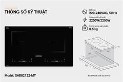 Bếp đôi điện từ Sunhouse SHB82122-MT ảnh 6