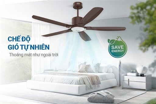 Quạt trần 5 cánh có đèn Sunhouse apex APF7682B – ảnh 5