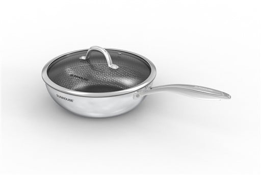 Chảo xào inox liền đáy hybrid Sunhouse IN26M8VK – ảnh 2