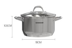 Nồi inox 3 đáy Sunhouse SHG301-18 ảnh 1