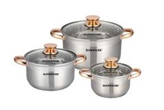 Bộ nồi inox 5 đáy Sunhouse SH781 ảnh 1
