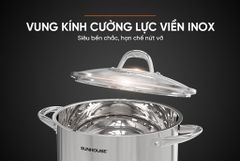 Nồi inox 3 đáy Sunhouse SHG301-28 ảnh 8