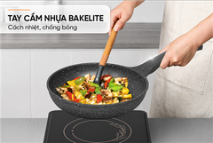 Chảo chống dính siêu bền Sunhouse SBD30B ảnh 6