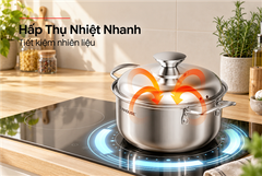 Bộ nồi inox 1 đáy Sunhouse SH224 ảnh 8