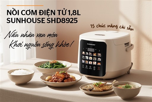 Nồi cơm điện tử 1.8L Sunhouse SHD8925 – ảnh 6