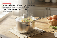 Quánh inox nắp kính Sunhouse SHG-MP14A ảnh 7