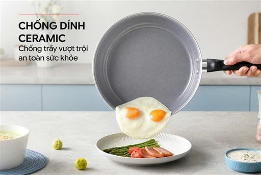 Chảo nhôm chống dính đáy từ Sunhouse SHM20MB – ảnh 7