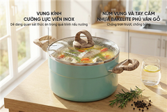 Bộ nồi chống dính đáy từ Sunhouse eco SHG1122MC ảnh 8