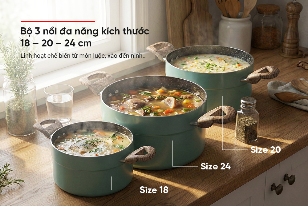 Nồi chống dính đáy từ Sunhouse eco SHG1122M1-20 – ảnh 7