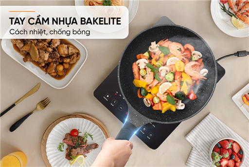Chảo sâu chống dính siêu bền Sunhouse SBDS28B – ảnh 5
