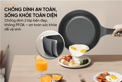 Chảo sâu chống dính siêu bền Sunhouse SBDS28B ảnh 8