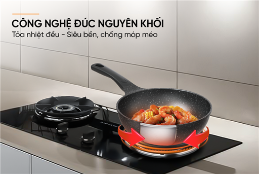 Chảo sâu chống dính siêu bền Sunhouse SBDS24B – ảnh 7