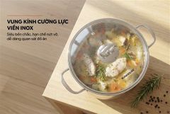 Nồi inox 3 đáy Sunhouse SHG338-20 ảnh 6