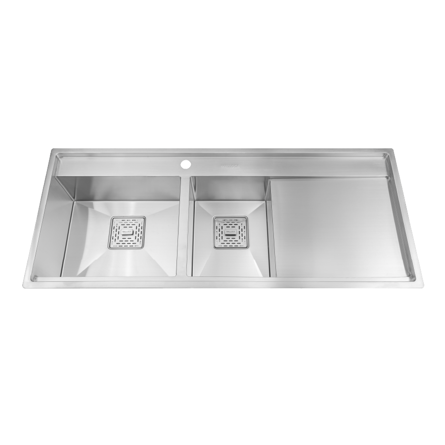 Chậu rửa chén 2 hố inox 304 kích thước 116cm Malloca MS6306ST - Kích thước lắp đặt chậu Malloca MS6306ST Chậu rửa chén 2 hố inox 304 kích thước 116cm Malloca MS6306ST - Kích thước lắp đặt chậu Malloca MS6306ST