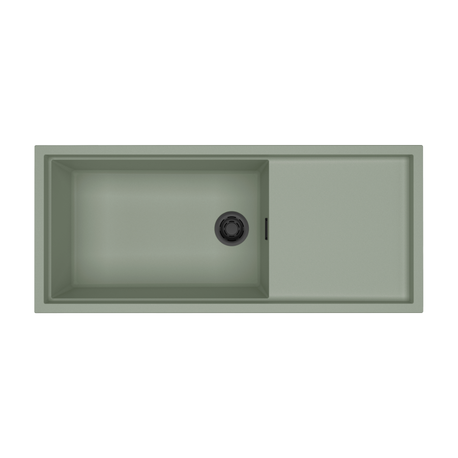 Chậu rửa chén đá granite 1 hố kích thước 116cm Malloca SENSE K82