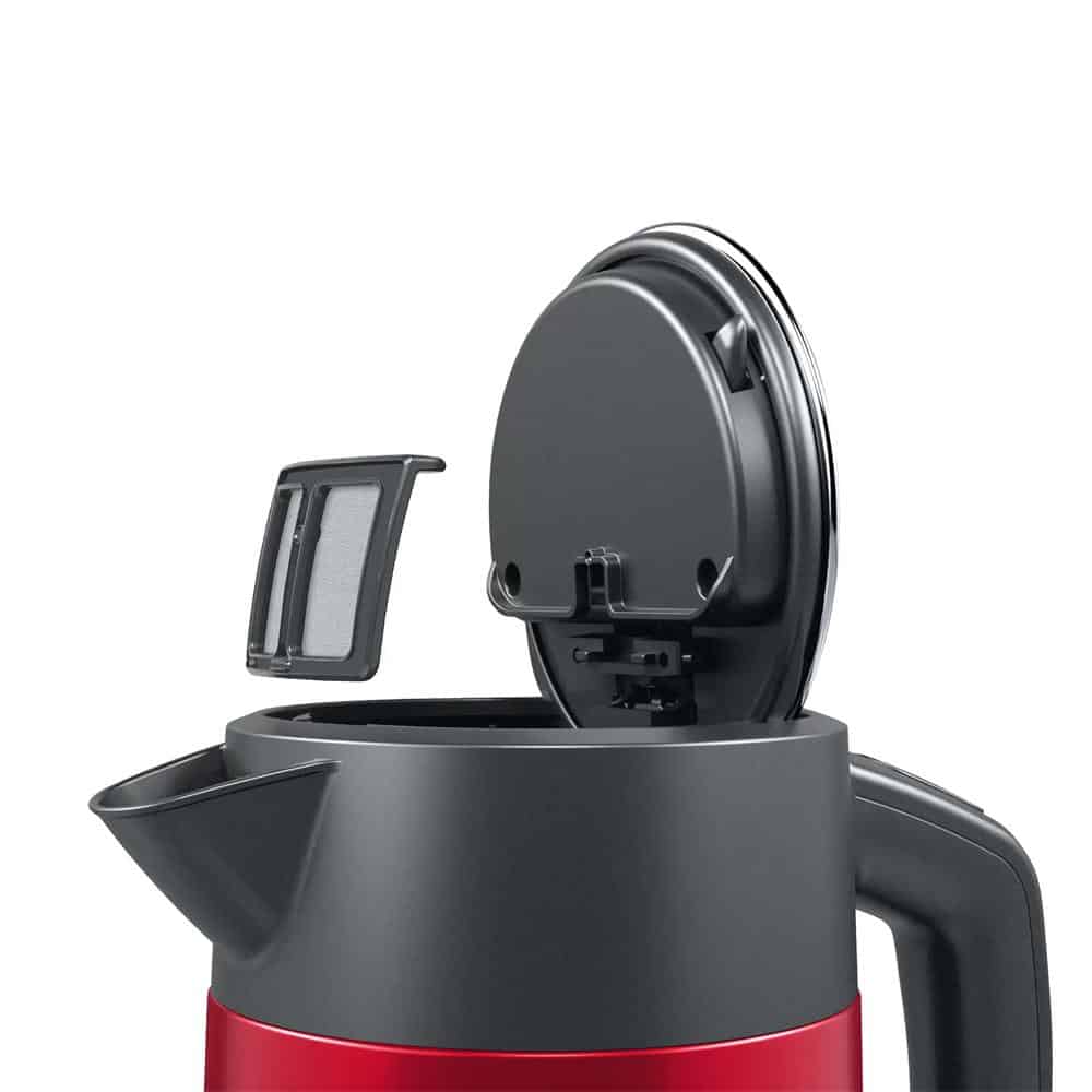 Dung tích 1,7 lít – Đồ gia dụng Bosch TWK4P434 Ấm Siêu Tốc 1.7L Red