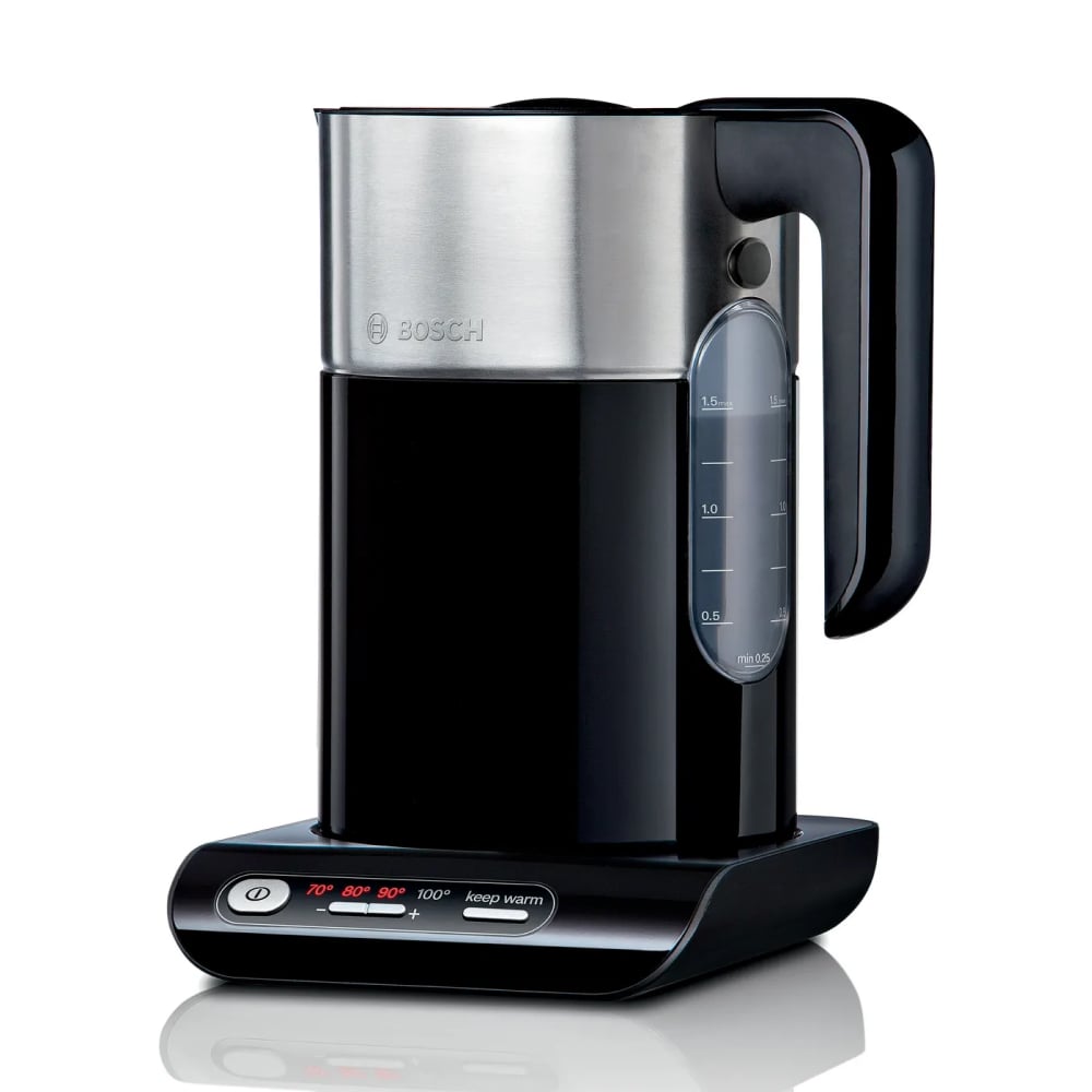 Giữ ấm tối đa 30 phút – Đồ gia dụng Bosch TWK86 Ấm đun siêu tốc Styleline