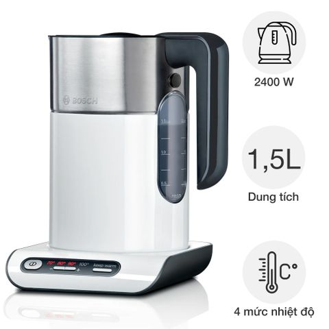 Đồ gia dụng Bosch TWK86 Ấm đun siêu tốc Styleline