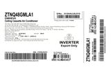  Máy lạnh âm trần LG Inverter 5 HP ZTNQ48GMLA1 (3 Pha) 