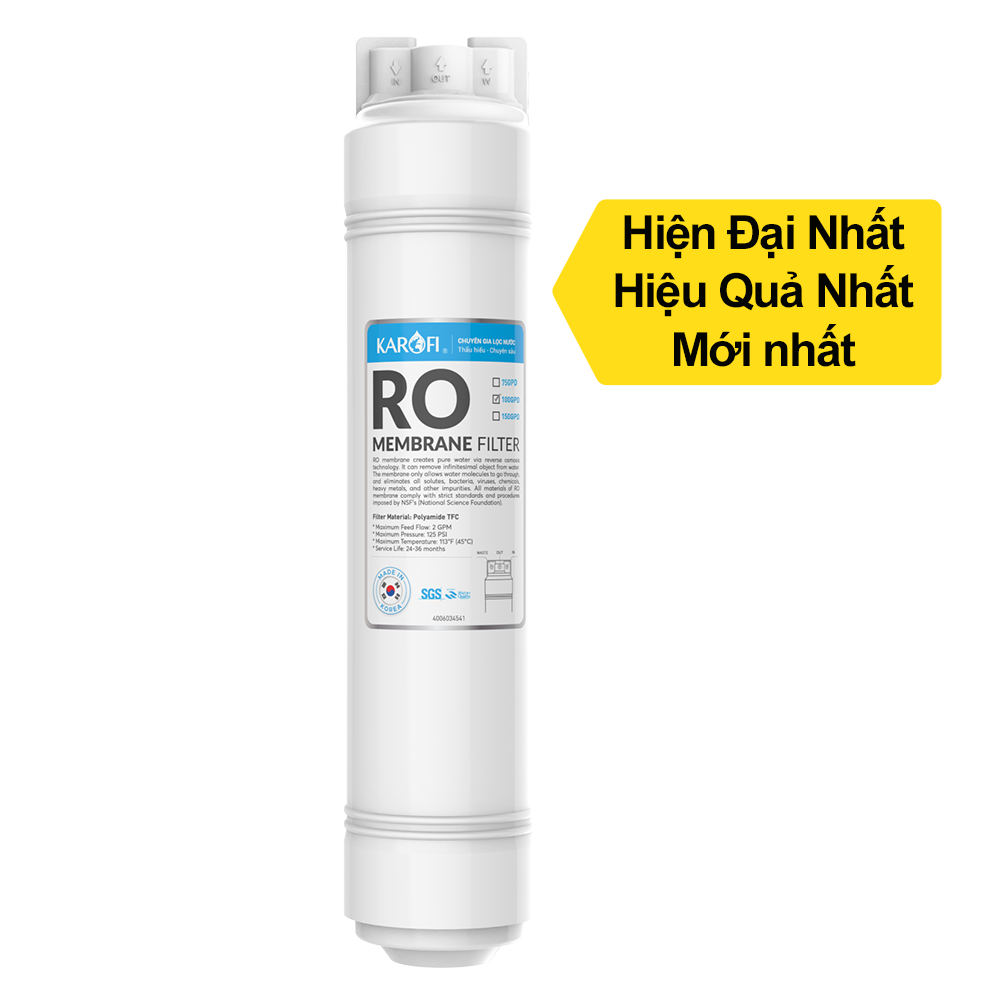  Màng RO Hàn 50 GPD KAROFI - Smart Connect 