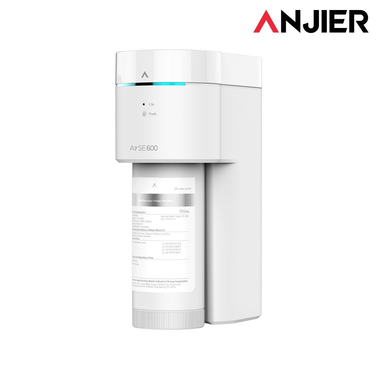 Máy lọc nước âm tủ bếp uống & rửa ANJIER A7 SE