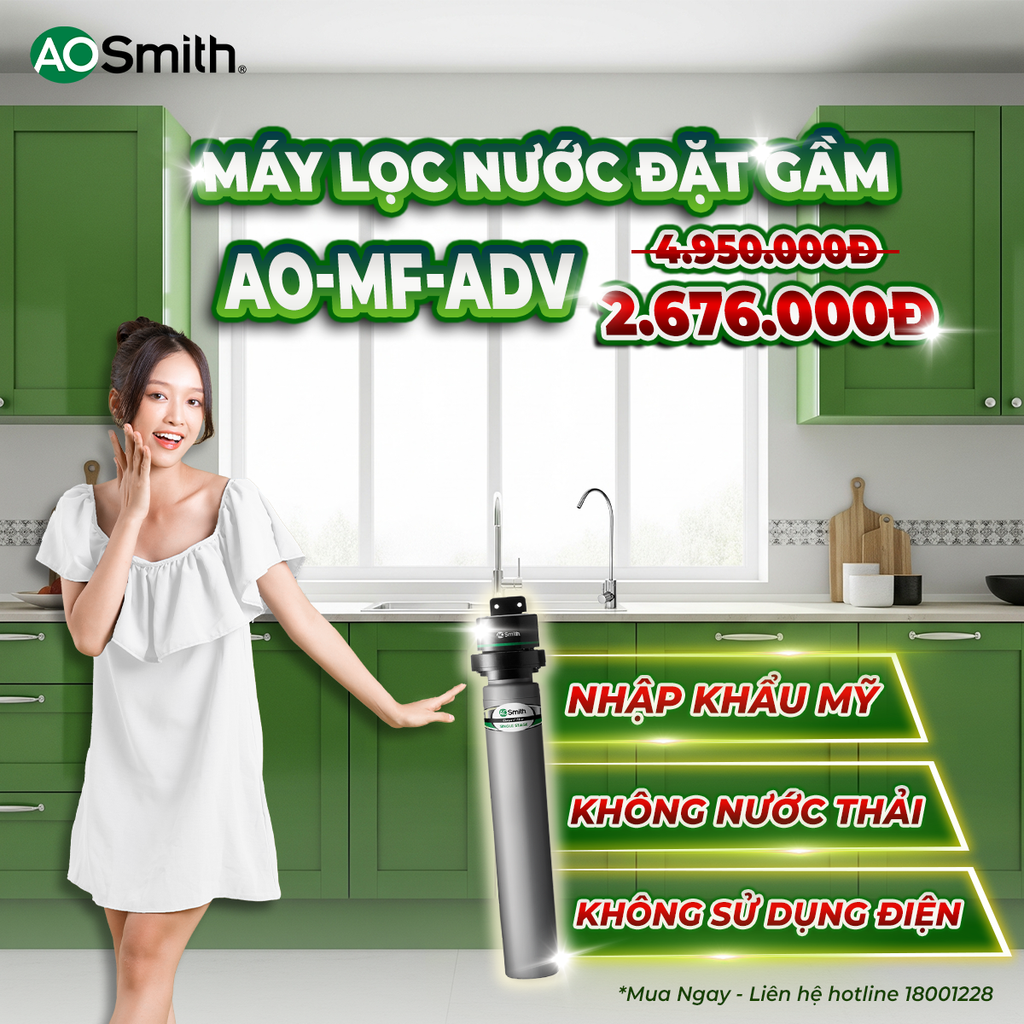 Máy lọc nước A. O. Smith Micro Filter AO-MF-ADV