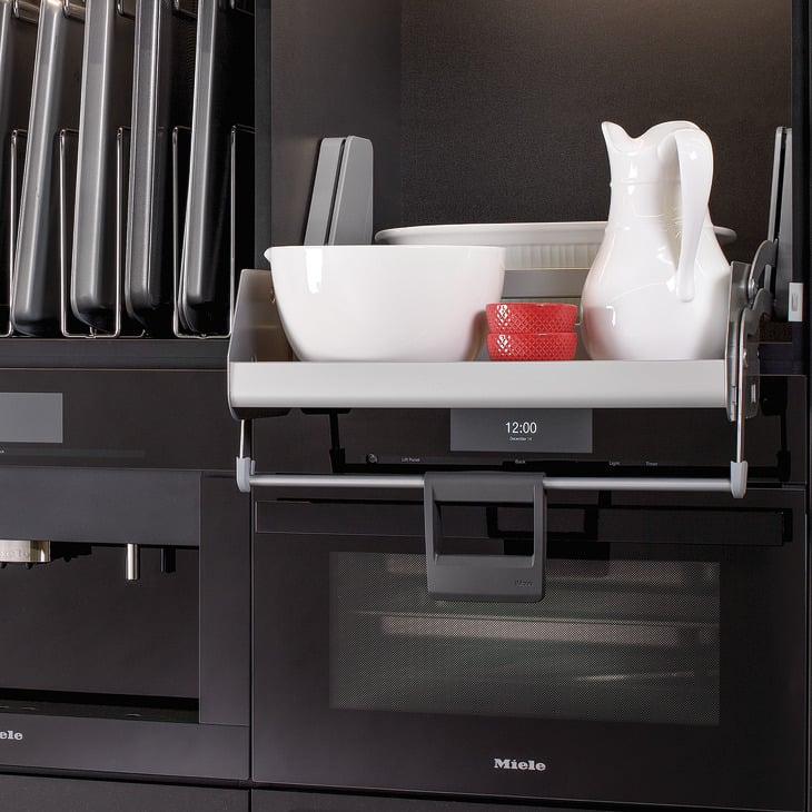 Kệ Nâng Hạ Imove R600mm Hafele 504.68.923 - Cấu tạo và vật liệu của kệ nâng hạ Imove R600mm Hafele 504.68.923