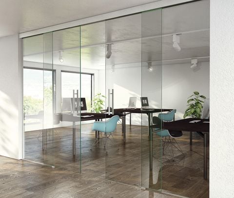 Phụ Kiện Cửa Trượt Kính Slido Classic 120L Hafele 941.25.150