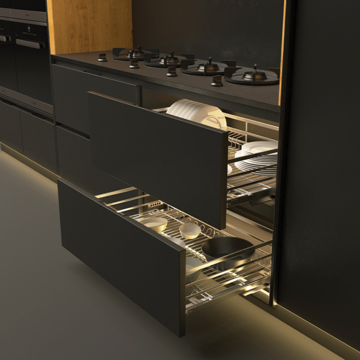 Rổ Đựng Chén Đĩa Cappella 700mm Cucina 549.08.005 – ảnh 4