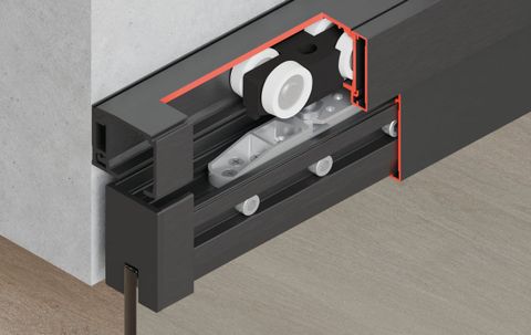 Phụ Kiện Cửa Trượt Kính Slido Classic 120L Hafele 941.25.015