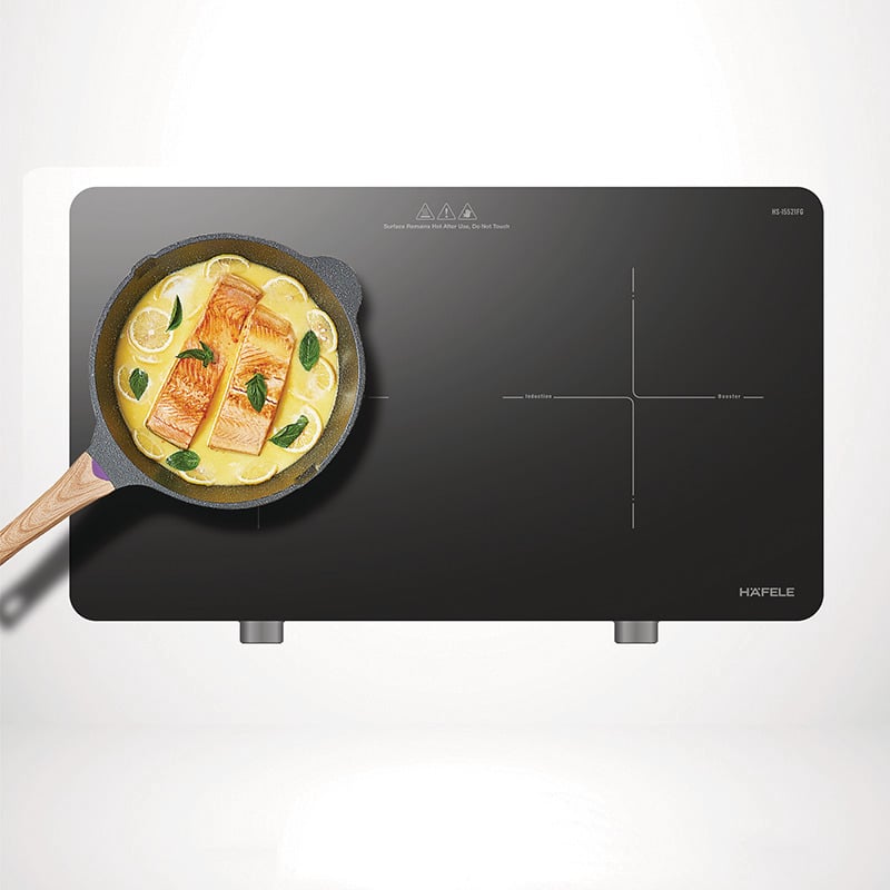 Bếp từ 2 vùng nấu Hafele HS-I5521FG 536.66.850 - Chọn bếp theo số người, nguồn điện và mặt đá Bếp từ 2 vùng nấu Hafele HS-I5521FG 536.66.850 - Chọn bếp theo số người, nguồn điện và mặt đá