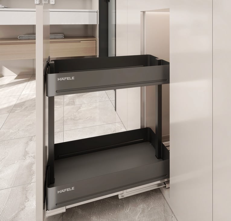Kệ Đựng Gia Vị Maxi Agent 400mm Hafele 545.14.324 - Lưu ý khi thi công phụ kiện lưu trữ Kệ Đựng Gia Vị Maxi Agent 400mm Hafele 545.14.324 - Lưu ý khi thi công phụ kiện lưu trữ