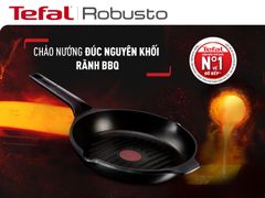 Chảo đúc cao cấp nướng, chiên Tefal Robusto có miệng rót 26cm