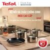 Bộ nồi chảo Tefal Inox cao cấp Cook Eat B922S784 (16, 20, 24, 28cm)
