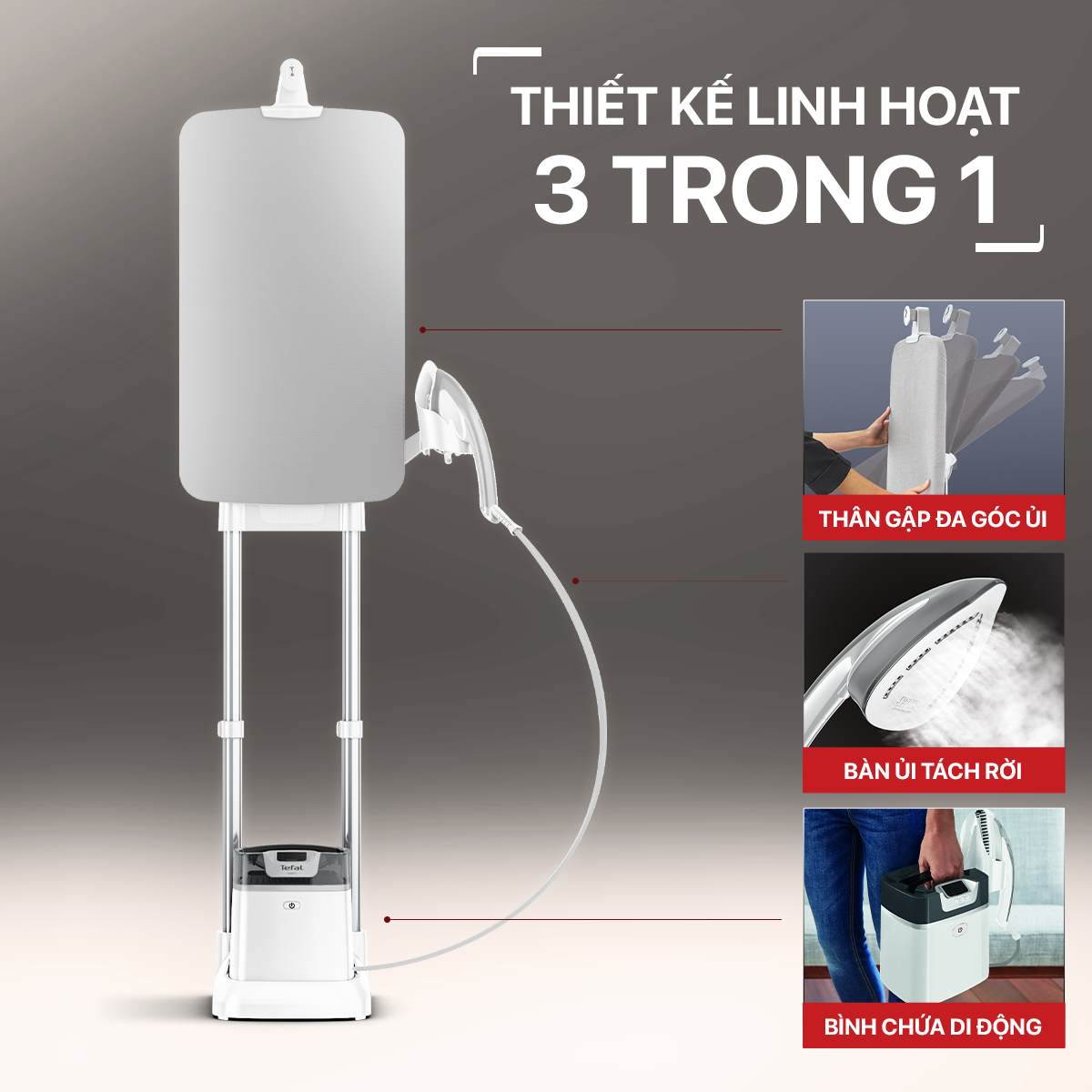 Bàn ủi hơi nước đứng Tefal IXEO Plus QT1411K0 – ảnh 2
