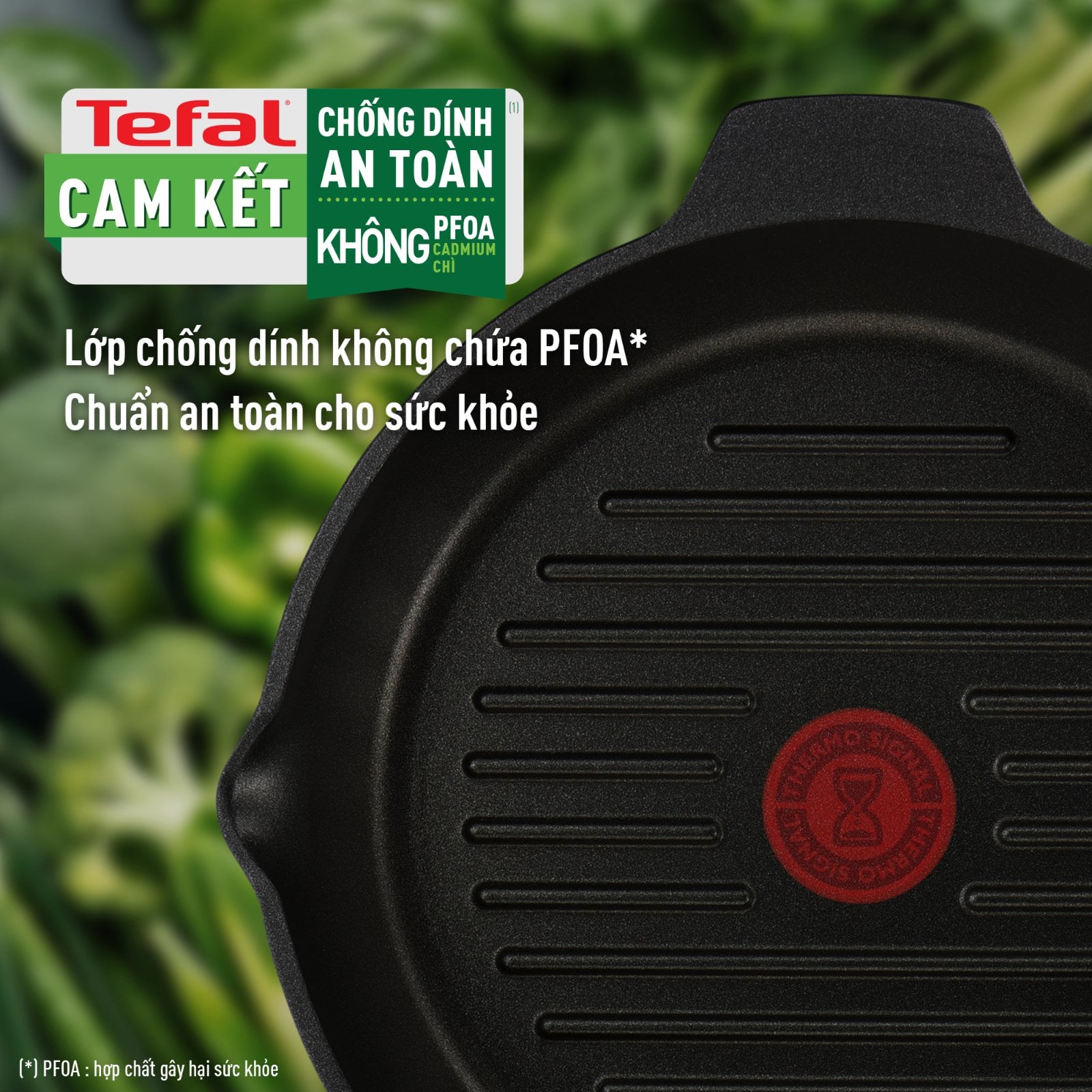 Chảo đúc cao cấp nướng Tefal - hình ảnh thực tế Chảo đúc cao cấp nướng Tefal - hình ảnh thực tế
