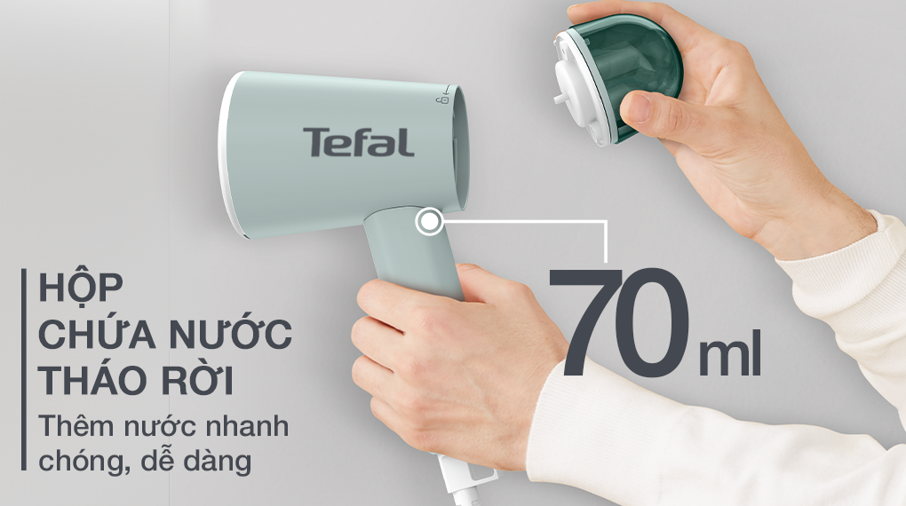 Bàn ủi hơi nước cầm tay Tefal Origin Travel DT1024K0 xanh xám – ảnh 3
