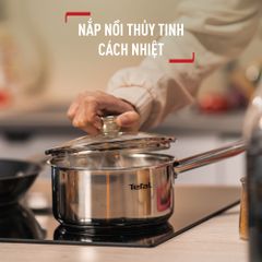 Bộ 3 nồi Inox cao cấp Tefal Cook Eat B921S604, 14cm/18cm/20cm ảnh 4