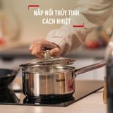  Bộ nồi chảo Tefal Inox cao cấp Cook Eat B922S784 (16, 20, 24, 28cm) 