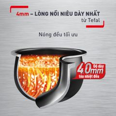 Nồi cơm điện tử Tefal Delirice Plus RK776B68 - 1.8L - Xám ảnh 4