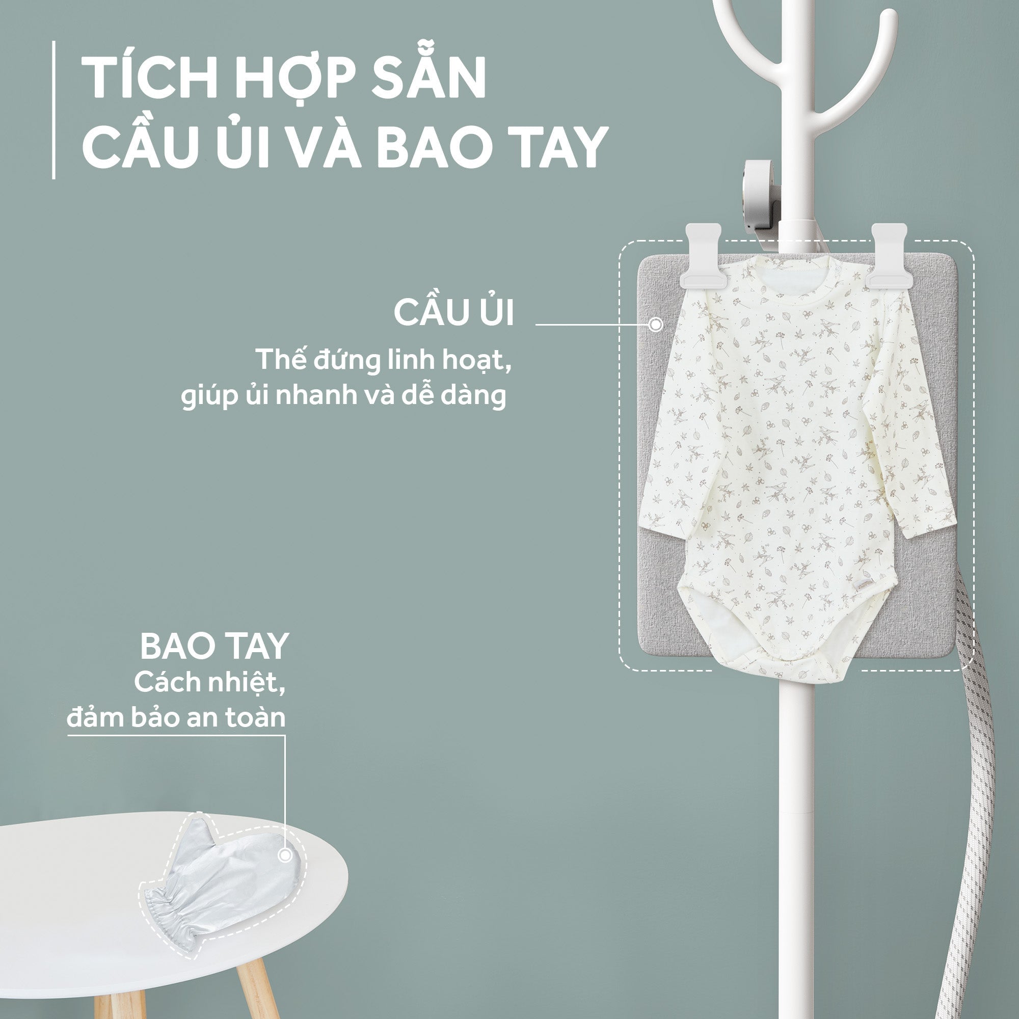 Bàn ủi đứng kết hợp móc treo 2 trong 1 Tefal IT3280E1 – ảnh 5