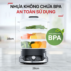Nồi hấp thực phẩm Tefal UltraCompact VC204810 - 9L ảnh 4