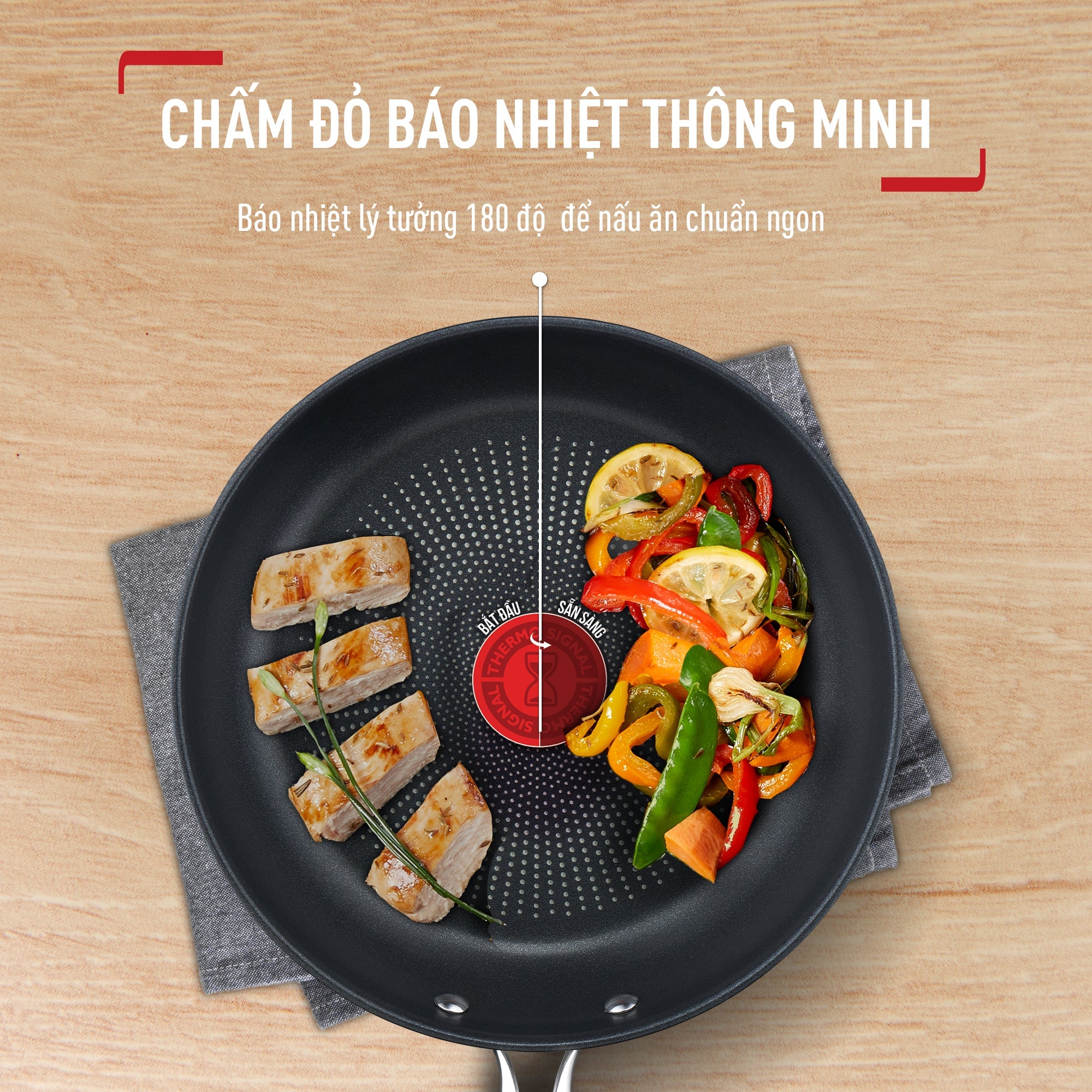 Bộ nồi chảo Tefal Inox cao cấp Cook Eat B922S784 (16, 20, 24, 28cm) – ảnh 6