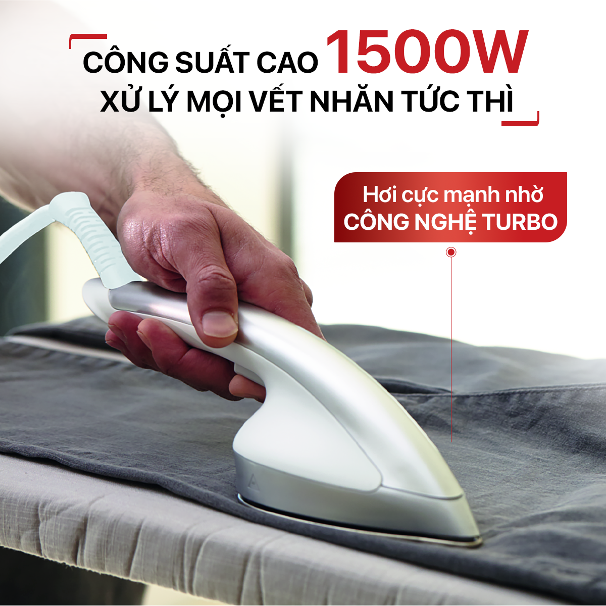 Bàn ủi hơi nước đứng Tefal IXEO Plus QT1411K0 – ảnh 3