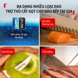  Bộ dao kéo thép Đức 7 món và kệ dao gỗ Tefal Ice Force K232S714, 9cm/11cm/18cm/20cm/20cm/20cm 