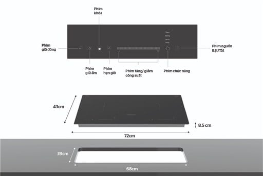 Bếp đôi điện từ Sunhouse SHBDI79 – ảnh 8