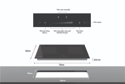 Bếp đôi điện từ Sunhouse SHB-DI19 PLUS – ảnh 7
