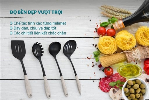 Bộ dụng cụ nấu ăn 4 món Sunhouse aura SAG1004W – ảnh 4