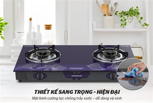 Bếp gas dương kính Sunhouse SHB3088-SG – ảnh 5