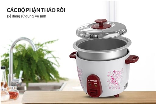 Nồi cơm điện 2.8 l Sunhouse vung rời SHD8138 – ảnh 6
